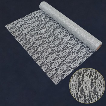 ΧΡΙΣΤΟΥΓ. ΥΦΑΣΜΑ ΑΣΗΜΙ GLITTER ΡΟΛΟ 48cm.x5yd 60/ΚΙΒ