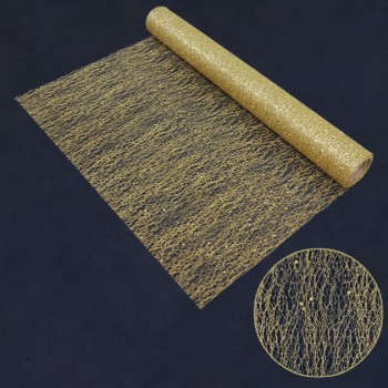 ΧΡΙΣΤΟΥΓ. ΥΦΑΣΜΑ ΧΡΥΣΟ GLITTER ΡΟΛΟ 48cm.x5yd 60/ΚΙΒ