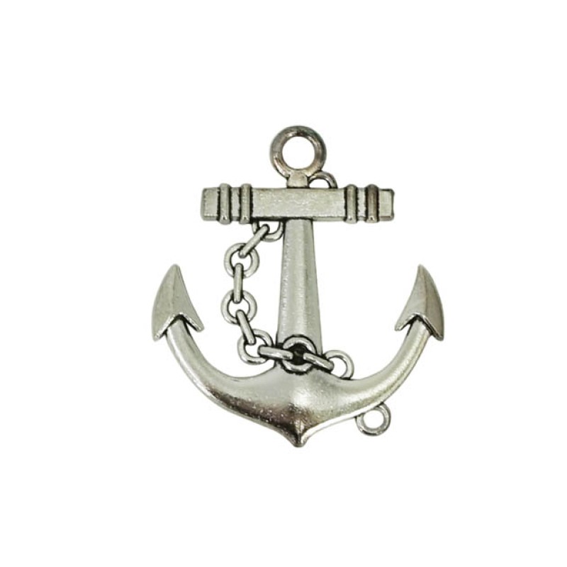 ΜΕΤΑΛΛΙΚΟ ΚΡΕΜΑΣΤΟ ΔΙΑΚΟΣΜΗΤΙΚΟ ΑΓΚΥΡΑ ΑΣΗΜΙ 5x5.5cm