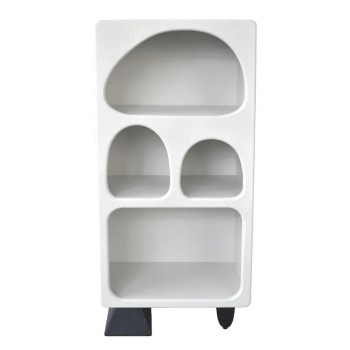 ΕΠΙΠΛΟ ΛΕΥΚΗ ΡΑΦΙΕΡΑ ΔΑΠΕΔΟΥ ΚΥΚΛΑΔΙΤΙΚΟ ΣΤΥΛ - 59.7x34.9x134.6cm 1/KIB