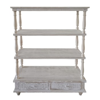 ΞΥΛΙΝΗ ΔΙΑΚΟΣΜΗΤΙΚΗ ΚΟΝΣΟΛΑ ΠΑΛΑΙΩΜΕΝΟ ΗΜΙΣΥΡΝΑΜΟΛΟΓΟΥΜΕΝΟ  - 99.5x40x131cm 1/ΚΙΒ