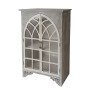 ΞΥΛΙΝΗ ΔΙΑΚΟΣΜΗΤΙΚΗ ΒΙΤΡΙΝΑ ΠΑΛΑΙΩΜΕΝΟ ΗΜΙΣΥΡΝΑΜΟΛΟΓΟΥΜΕΝΟ  - 69x32x97cm 1/ΚΙΒ