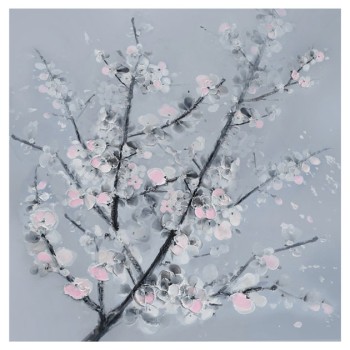 ΠΙΝΑΚΑΣ ΖΩΓΡΑΦΙΚΗΣ ΣΕ ΚΑΜΒΑ ΑΜΥΓΔΑΛΙΑ ΡΟΖ 80x80x2.8cm 8/ΚΙΒ