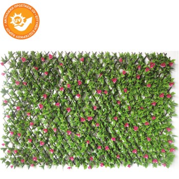 ΠΕΡΓΟΛΑ ΠΤΥΣΣΟΜΕΝΗ PVC ΜΕ ΦΥΛΛΩΣΙΑ-ΑΝΘΗ ΒΟYΚΑΜΒΙΛΙΑΣ 100x200cm 4/ΚΙΒ