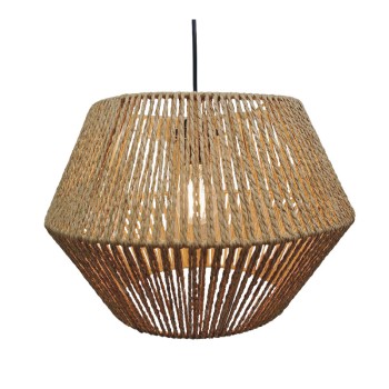 ΚΑΠΕΛΟ ΦΩΤΙΣΤΙΚΟΥ ΚΡΕΜΑΣΤΟ ΚΑΦΕ ΜΕ ΣΧΟΙΝΊA - Φ39x26cm 14ΚΙΒ