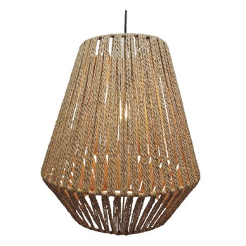 ΚΑΠΕΛΟ ΦΩΤΙΣΤΙΚΟΥ ΚΡΕΜΑΣΤΟ ΚΑΦΕ ΜΕ ΣΧΟΙΝΊ - Φ42x43cm 20ΚΙΒ