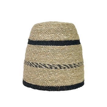 ΨΑΘΙΝΟ ΚΑΠΕΛΟ ΦΩΤΙΣΤΙΚΟΥ ΜΠΕΖ/ΜΑΥΡΟ ΓΡΑΜΜΕΣ ΜΠΟΧΟ - Φ18/30x30cm 12/ΚΙΒ