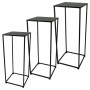 ΜΕΤΑΛΛΙΚΟ ΣΤΑΝΤ ΣΕΤ X3 - ΜΑΥΡΟ  29x29x70, 26x26x65, 22x22x60cm