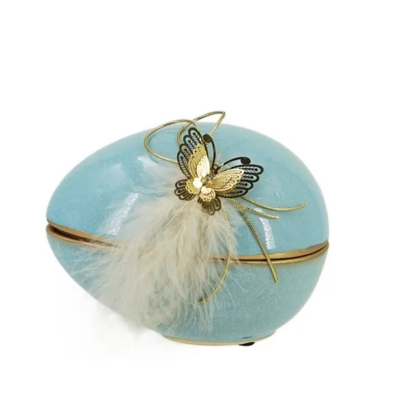 ΣΙΕΛ ΑΥΓΟ ΠΟΥΠΟΥΛΟ/ΠΕΤΑΛΟ ΚΕΡΑΜΙΚΟ ΞΑΠΛΩΤΟ ΜΙΚΡΟ ΚΑΠΑΚΙ 11x14,5cm 1/18ΚΙΒ