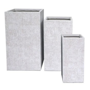 ΚΑΣΠΩ FIBER CLAY ΣΕΤ/3 ΛΕΥΚΟ-ΕΚΡΟΥ ΟΡΘΟΓΩΝΙΟ - 1/ΚΙΒ