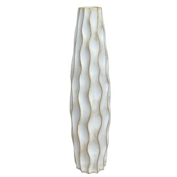 ΒΑΖΟ ΕΠΙΔΑΠΕΔΙΟ ΛΕΥΚΟ/ΧΡΥΣΟ ΣΓΟΥΡΟ - Φ18x75cm 4/KIB