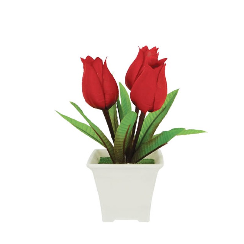 ΛΟΥΛΟΥΔΙ ΚΟΚΚΙΝO ΣΕ ΓΛΑΣΤΡΑΚΙ 7x19cm 1/144KIB