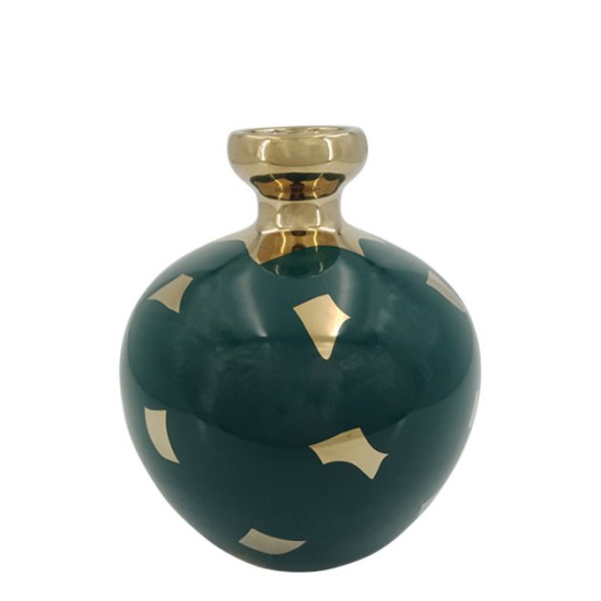 ΚΕΡΑΜΙΚΟ ΒΑΖΟ ΜΠΟΥΚΑΛΙ ΠΕΤΡΟΛ-ΧΡΥΣΟ Φ20x23cm 1/6ΚΙΒ ΚΕΡΑΜΙΚΟ ΒΑΖΟ ΜΠΟΥΚΑΛΙ ΠΕΤΡΟΛ-ΧΡΥΣΟ Φ20x23cm 1/6ΚΙΒ