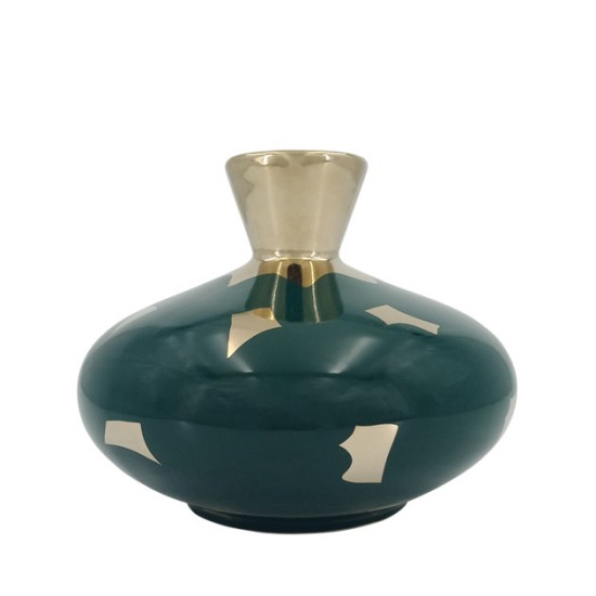 ΚΕΡΑΜΙΚΟ ΒΑΖΟ ΜΠΟΥΚΑΛΙ ΠΕΤΡΟΛ-ΧΡΥΣΟ Φ22x18cm 1/6ΚΙΒ ΚΕΡΑΜΙΚΟ ΒΑΖΟ ΜΠΟΥΚΑΛΙ ΠΕΤΡΟΛ-ΧΡΥΣΟ Φ22x18cm 1/6ΚΙΒ