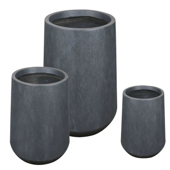 ΚΑΣΠΩ FIBERCLAY ΣΕΤ/3 ΑΝΘΡΑΚΙ ΒΑΡΕΛΙ S:Φ30x45, M:Φ40x58, L:Φ52x78cm 12/ΠΑΛ ΚΑΣΠΩ FIBERCLAY ΣΕΤ/3 ΑΝΘΡΑΚΙ ΒΑΡΕΛΙ S:Φ30x45, M:Φ40x58, L:Φ52x78cm 12/ΠΑΛ