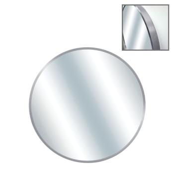 ΚΑΘΡΕΦΤΗΣ ΣΤΡΟΓΓΥΛΟΣ ΕΠΙΤΟΙΧΙΟΣ ΑΣΗΜΙ ΠΛΑΙΣΙΟ ΑΛΟΥΜΙΝΙΟΥ - Φ60x4cm 1/6KIB