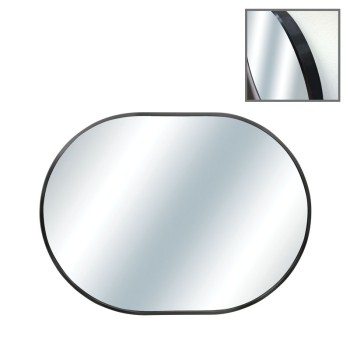 ΚΑΘΡΕΦΤΗΣ ΟΒΑΛ ΕΠΙΤΟΙΧΙΟΣ ΜΑΥΡΟ ΠΛΑΙΣΙΟ ΑΛΟΥΜΙΝΙΟΥ - 50x70x4cm 1/6ΚΙΒ