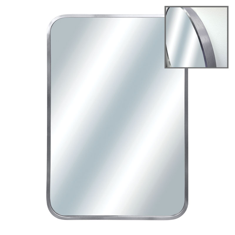 ΚΑΘΡΕΦΤΗΣ ΟΡΘΟΓΩΝΙΟΣ ΕΠΙΤΟΙΧΙΟΣ ΑΣΗΜΙ  ΠΛΑΙΣΙΟ ΑΛΟΥΜΙΝΙΟΥ - 60x80x4cm 1/6ΚΙΒ