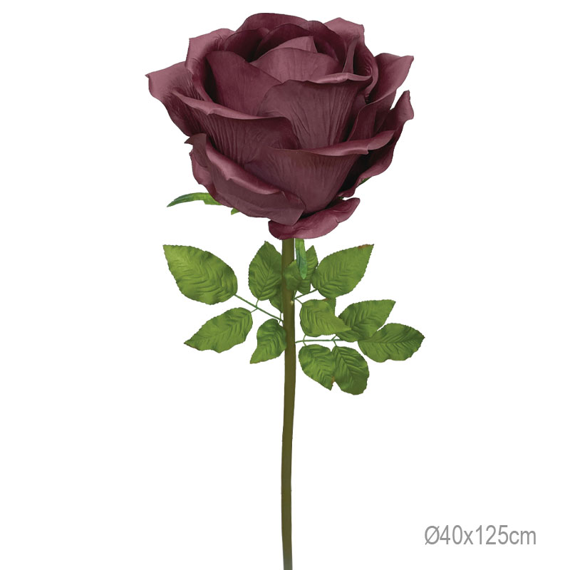 ΚΛΑΔΙ ΤΡΙΑΝΤΑΦΥΛΛΟ ΒΟΥΡΓΟΥΝΔΙ  ΓΙΓΑΣ - Φ40x125cm 6/ΚΙΒ