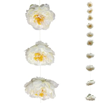 ΓΙΡΛΑΝΤΑ 10 ΕΚΡΟΥ ΑΝΘΗ ΠΑΙΩΝΙΕΣ - Φ11x180cm 6/ΚΙΒ