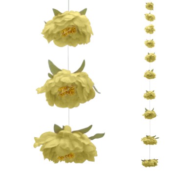 ΓΙΡΛΑΝΤΑ ΠΑΙΩΝΙΑ ΚΙΤΡΙΝΟ ΓΙΓΑΣ 10 ΑΝΘΗ - 11x180cm 6/ΚΙΒ