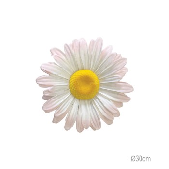 ΚΡΕΜΑΣΤΟ ΑΝΘΟΣ ΜΑΡΓΑΡΙΤΑ ΣΟΜΟΝ/ΕΚΡΟΥ ΓΙΓΑΣ - Φ30x9cm 24/ΚΙΒ