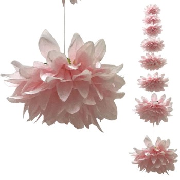 ΓΙΡΛΑΝΤΑ ΝΤΑΛΙΑ ΡΟΖ ΓΙΓΑΣ 8 ΑΝΘΗ - Φ22x180cm 24/ΚΙΒ