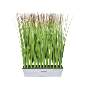 ΦΥΤΑ ΓΚΡΑΣΣ ΣΕ ΜΕΤΑΛΛΙΚΗ ΖΑΡΝΤΙΝΙΕΡΑ - 46x12.5x Υ71cm 2/8KIB