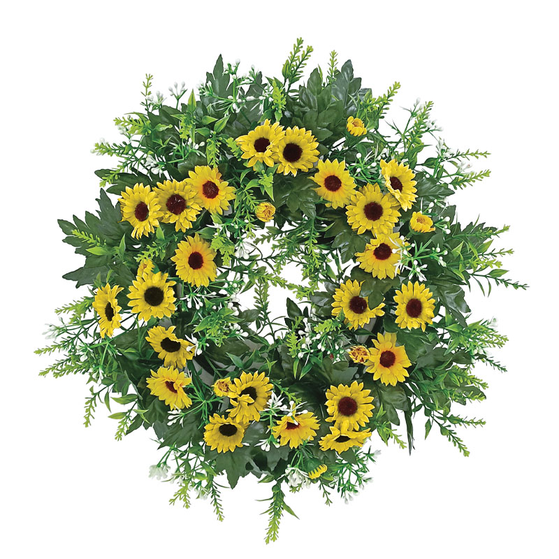 ΣΤΕΦΑΝΙ ΛΟΥΛΟΥΔΙΩΝ ΚΙΤΡΙΝΟ ΜΑΡΓΑΡΙΤΕΣ - Φ42cm 1/16KIB