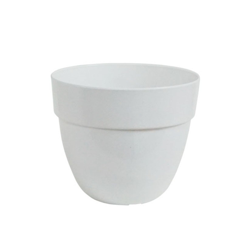 ΓΛΑΣΤΡΑ ΛΕΥΚΟ ΠΛΑΣΤΙΚΗ ORCHIDEA NOWA - Φ14x12.5cm