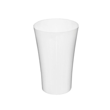 ΑΝΘΟΔΟΧΕΙΟ ΛΕΥΚΟ ΠΛΑΣΤΙΚΟ FLAΚON ORCHIDEA - Φ14x21cm