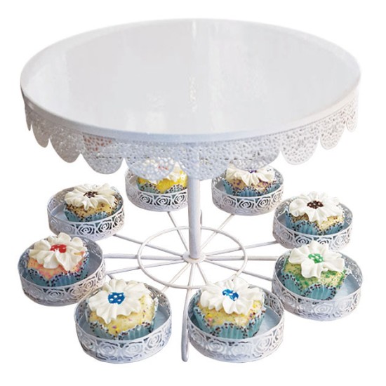 ΕΠΙΤΡΑΠΕΖΙΑ ΜΕΤΑΛΛΙΚΗ ΒΑΣΗ ΤΟΥΡΤΑΣ-CUP CAKES - Φ26x35cm ΕΠΙΤΡΑΠΕΖΙΑ ΜΕΤΑΛΛΙΚΗ ΒΑΣΗ ΤΟΥΡΤΑΣ-CUP CAKES - Φ26x35cm