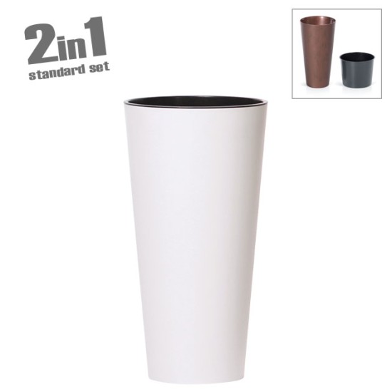 ΚΑΣΠΩ (2 ΣΕ 1) ΛΕΥΚΟ TUBUS SLIM ΚΩΝΟΣ Φ40x76.2cm 1/5ΚΙΒ ΚΑΣΠΩ (2 ΣΕ 1) ΛΕΥΚΟ TUBUS SLIM ΚΩΝΟΣ Φ40x76.2cm 1/5ΚΙΒ