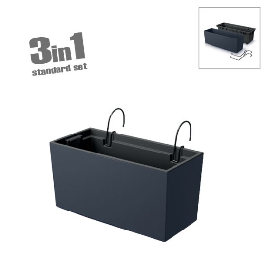 ΖΑΡΝΤΙΝΙΕΡΑ (3 ΣΕ 1) ΑΝΘΡΑΚΙ URBI CASE W 39.5x18.5x19.5cm 5/15ΚΙΒ ΖΑΡΝΤΙΝΙΕΡΑ (3 ΣΕ 1) ΑΝΘΡΑΚΙ URBI CASE W 39.5x18.5x19.5cm 5/15ΚΙΒ