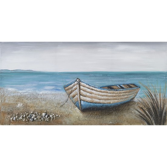 ΠΙΝΑΚΑΣ ΚΑΜΒΑΣ ΒΑΡΚΑ ΣΤΗΝ ΑΚΡΟΓΥΑΛΙΑ - 120x60cm 6/ΚΙΒ ΠΙΝΑΚΑΣ ΚΑΜΒΑΣ ΒΑΡΚΑ ΣΤΗΝ ΑΚΡΟΓΥΑΛΙΑ - 120x60cm 6/ΚΙΒ