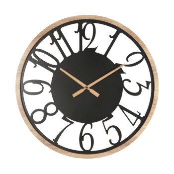 ΩΡΟΛΟΪ ΤΟΙΧΟΥ ΚΑΦΕ/ΜΑΥΡΟ  ΣΤΡΟΓΓΥΛΟ  ΜΕ ΔΙΑΤΡΗΤΟΥΣ ΑΡΙΘΜΟΥΣ - Φ60x4.5cm 4/ΚΙΒ