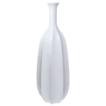 FIBERGLASS ΒΑΖΟ ΛΕΥΚΟ ΠΑΓΟΥ / ΚΑΘΕΤΕΣ ΠΤΥΧΕΣ - Φ42x120cm 1/KIB