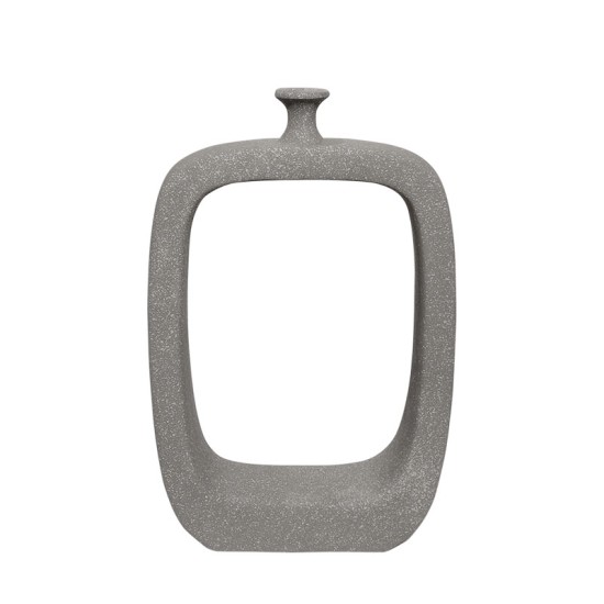 FIBERGLASS BAZO ΜΕ ΤΡΥΠΑ ΓΚΡΙ ΠΕΤΡΑΣ - 37x11x60cm 1/KIB FIBERGLASS BAZO ΜΕ ΤΡΥΠΑ ΓΚΡΙ ΠΕΤΡΑΣ - 37x11x60cm 1/KIB