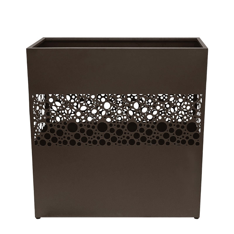 ΖΑΡΝΤΙΝΙΕΡΑ ΜΕΤΑΛΛΙΚΗ ΚΑΦΕ ΔΙΑΤΡΗΤΟ ΜΟΤΙΒΟ ΚΥΚΛΟΙ - 100x30x100cm