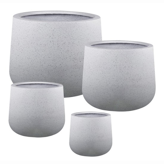 ΚΑΣΠΩ FIBERCLAY ΣΕΤ/4 ΛΕΥΚΟ ΓΡΑΝΙΤΗ ΣΤΡΟΓΓΥΛΟ - S:Φ25x22, M:Φ33x28, L:Φ43x36, XL:Φ55x44cm 20/ΠΑΛ ΚΑΣΠΩ FIBERCLAY ΣΕΤ/4 ΛΕΥΚΟ ΓΡΑΝΙΤΗ ΣΤΡΟΓΓΥΛΟ - S:Φ25x22, M:Φ33x28, L:Φ43x36, XL:Φ55x44cm 20/ΠΑΛ