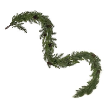 ΧΡΙΣΤΟΥΓΕΝΝΙΑΤΙΚΗ ΓΙΡΛΑΝΤΑ ΚΡΕΜΑΣΤΗ ΠΕΥΚΟ ME ΚΟΥΚΟΥΝΑΡΙΑ - 20.1x5.1x182cm 6/36ΚΙΒ