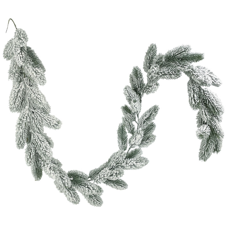 ΧΡΙΣΤΟΥΓΕΝΝΙΑΤΙΚΗ ΓΙΡΛΑΝΤΑ ΕΛΑΤΟ ΧΙΟΝΙΣΜΕΝΗ - 15x9x160cm 6/36ΚΙΒ