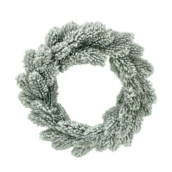 ΧΡΙΣΤΟΥΓΕΝΝΙΑΤΙΚΟ ΣΤΕΦΑΝΙ ΕΛΑΤΟ ΧΙΟΝΙΣΜΕΝΟ - Φ35x8cm 4/24ΚΙΒ