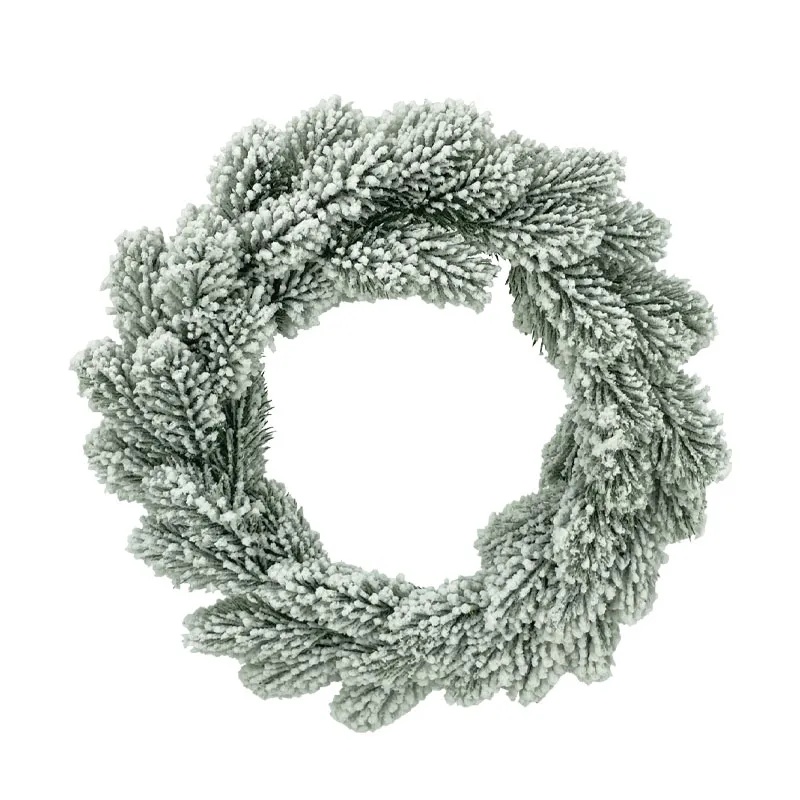 ΧΡΙΣΤΟΥΓΕΝΝΙΑΤΙΚΟ ΣΤΕΦΑΝΙ ΕΛΑΤΟ ΧΙΟΝΙΣΜΕΝΟ - Φ35x8cm 4/24ΚΙΒ