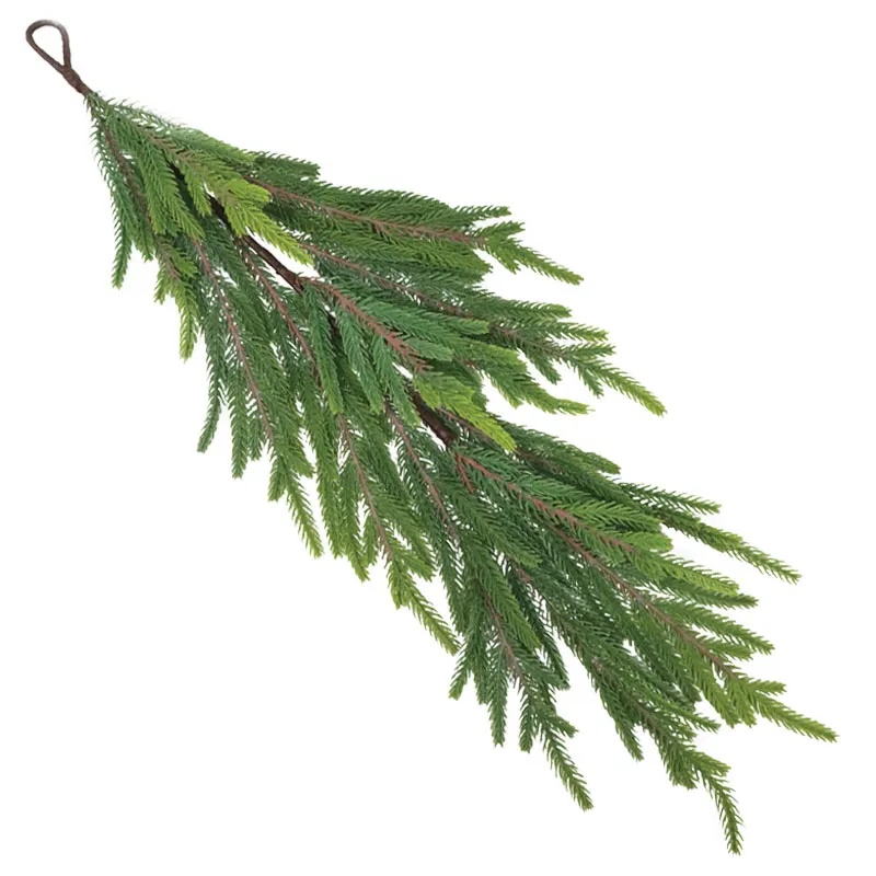 ΧΡΙΣΤΟΥΓΕΝΝΙΑΤΙΚΟ ΚΛΑΔΙ ΕΛΑΤΟ ΠΡΑΣΙΝΟ ΚΡΕΜΑΣΤΟ - 18x5x65cm 24/240ΚΙΒ