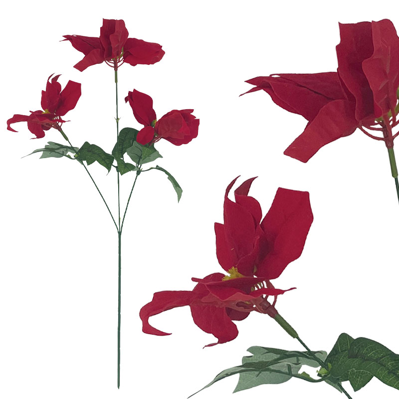 ΧΡΙΣΤΟΥΓΕΝΝΙΑΤΙΚΟ ΚΛΑΔΙ ΑΛΕΞΑΝΔΡΙΝΟ ΚΟΚΚΙΝΟ Χ3 - 32x22x64cm 24/ΚΙΒ