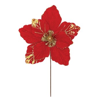 ΧΡΙΣΤΟΥΓΕΝNΙΑΤΙΚΟ ΠΙΚ ΛΟΥΛΟΥΔΙ ΚΟΚΚΙΝΟ/ΧΡΥΣΟ ME ΓΚΛΙΤΕΡ - Φ27cm Υ30cm 360/ΚΙΒ