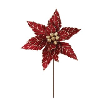 ΧΡΙΣΤΟΥΓΕΝNΙΑΤΙΚΟ ΚΛΑΔΙ ΑΛΕΞΑΝΔΡΙΝΟ ΜΠΟΡΝΤΩ/ΧΡΥΣΟ ME ΓΚΛΙΤΕΡ - Φ26cm Υ30cm 360/ΚΙΒ