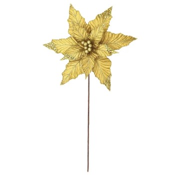 ΧΡΙΣΤΟΥΓΕΝΝΙΑΤΙΚΟ ΠΙΚ ΑΛΕΞΑΝΔΡΙΝΟ ΧΡΥΣΟ ΜΕ ΓΚΛΙΤΕΡ - Φ32cm Υ50cm 360/ΚΙΒ