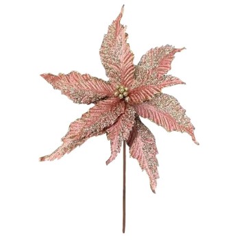 ΧΡΙΣΤΟΥΓΕΝΝΙΑΤΙΚΟ ΠΙΚ ΑΛΕΞΑΝΔΡΙΝΟ ΣΑΠΙΟ ΜΗΛΟ/ΧΡΥΣΟ ΜΕ ΓΚΛΙΤΕΡ - Φ48cm Υ30cm 360/ΚΙΒ